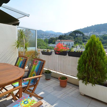 Phoenix - Appartement 4 Personnes Avec Superbe Terrasse, Clim Et Parking Le Port De Nizza Kültér fotó